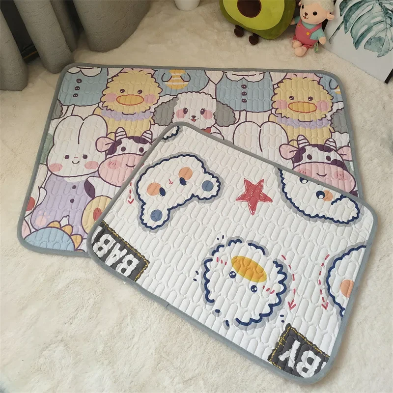 Reusable Baby Changing Mats Cover 50X70cm Baby Diaper Mattress Diaper for Newborn Cotton Waterproof Changing Pats Floor Play Mat