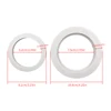 2 Pcs Golf Putting Green Hole Cup Rings Thicken Plastic White Outdoor Golf Training Aid Tool Accessories 2