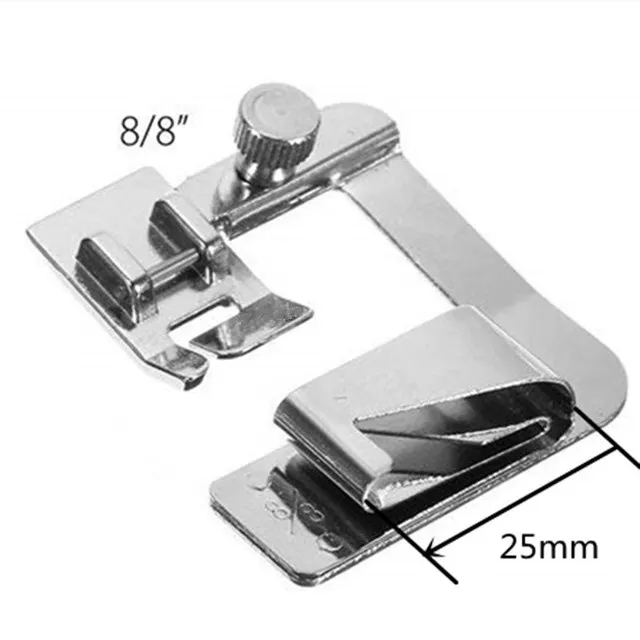 HM-9907 Domestic Multi-Function Machine ,Compatible With Brother,Janome,Singer,Feiyue Shell Hemmer Presser Foot,Metal Material 