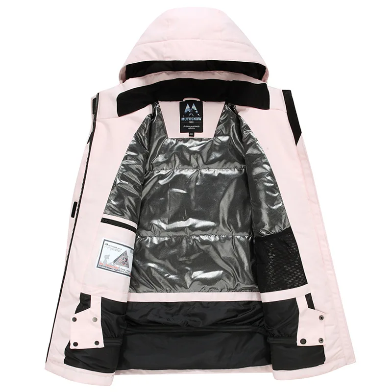 MUTUSNOW Skiing Jackets Winter Outdoor Sport Snow Tops Breathable Waterproof Women's Ski Jacket Snowboard Cotton Coat