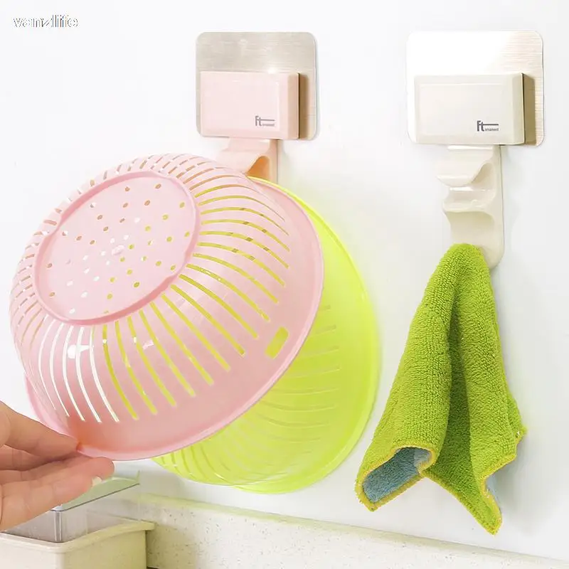 vanzlife Bathroom wall hook basin bathroom creative chuck up toilet strong hanging washstand hang basin