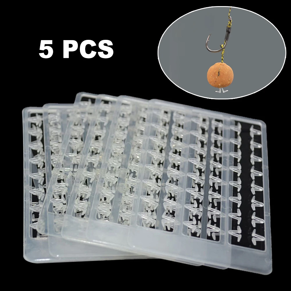 5pcs Carp Fishing Tackle Hair Rig Boilie Bait Stopper Holder For Pellets Meat Corn Hair Rig FishingAccessories