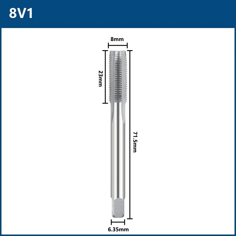 Taraud à cannelure droite pour Valve de pneu, 5v 1 5v 2 8v 1 8v 2