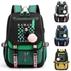 New Popular Anime Kamado Tanjirou Backpack Teenagers Outdoor Large Capacity Backpack High Quality Zipper Anime Backpacks 1