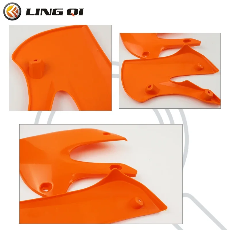 LINGQI RACING Motorcycle KLX 110 Plastic Front Side Fender Panel For KLX110 2013 Dirt Pit Bike Motocross Accessories motorcycle accessories,motorcycle fairing