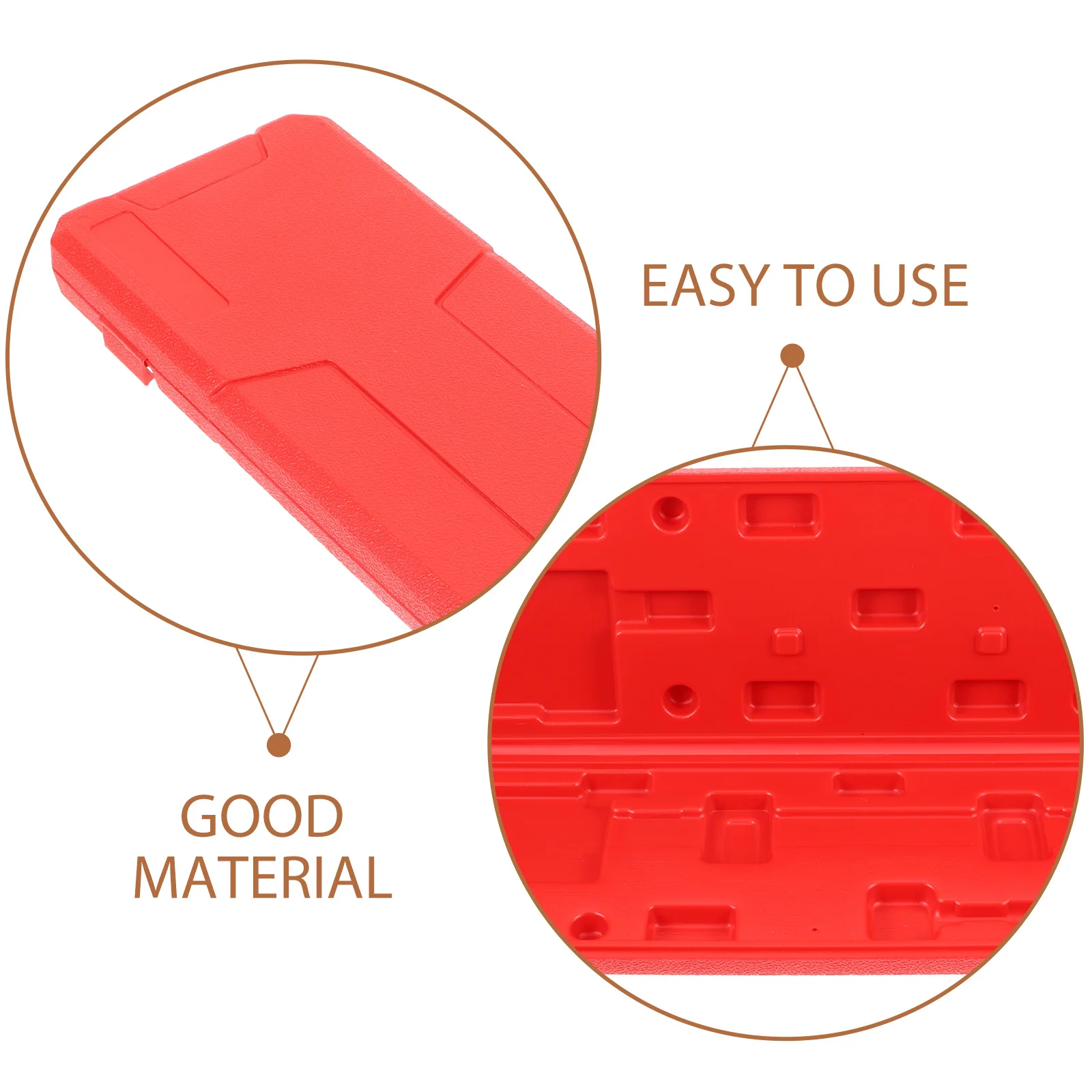 Red Caliper Box Durable Plastic Case For Tool Boxes Portable Measuring Storage Container Vernier Gauge Box Tools Packaging
