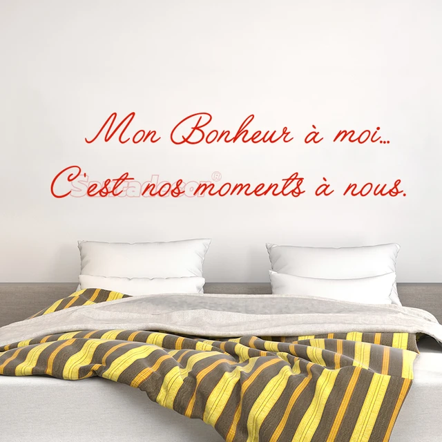 Autocollants muraux pour couple adulte, art mural romantique, pour chambre  à coucher, pour la décoration de la maison - AliExpress