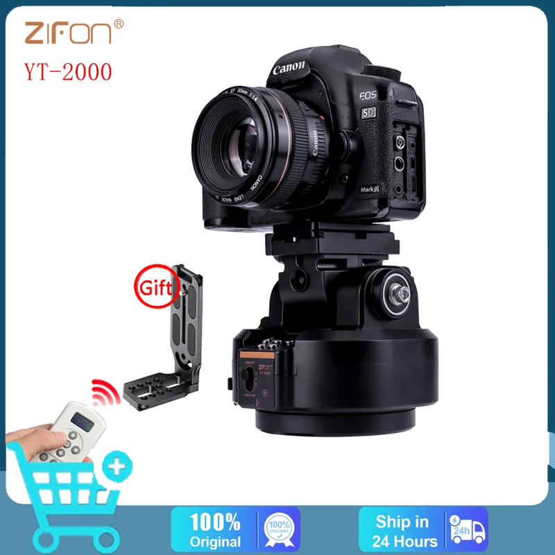 

ZIFON YT-2000 AI Face Track YT-1200 Rotation Panoramic Remote Control Pan Tilt Motorized Tripod Electric head for Phones Cameras
