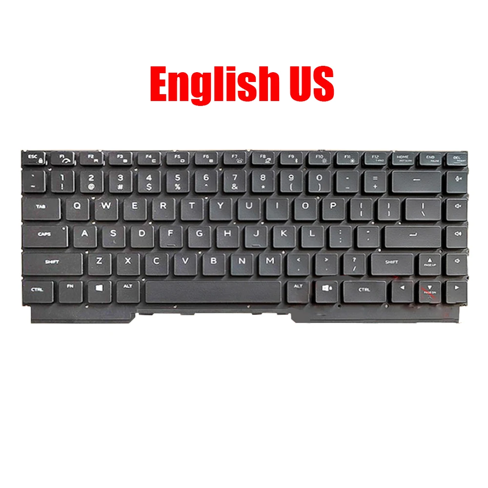 

Laptop Keyboard For Alienware M15 R5 R6 R7 English US Black With Backlit New