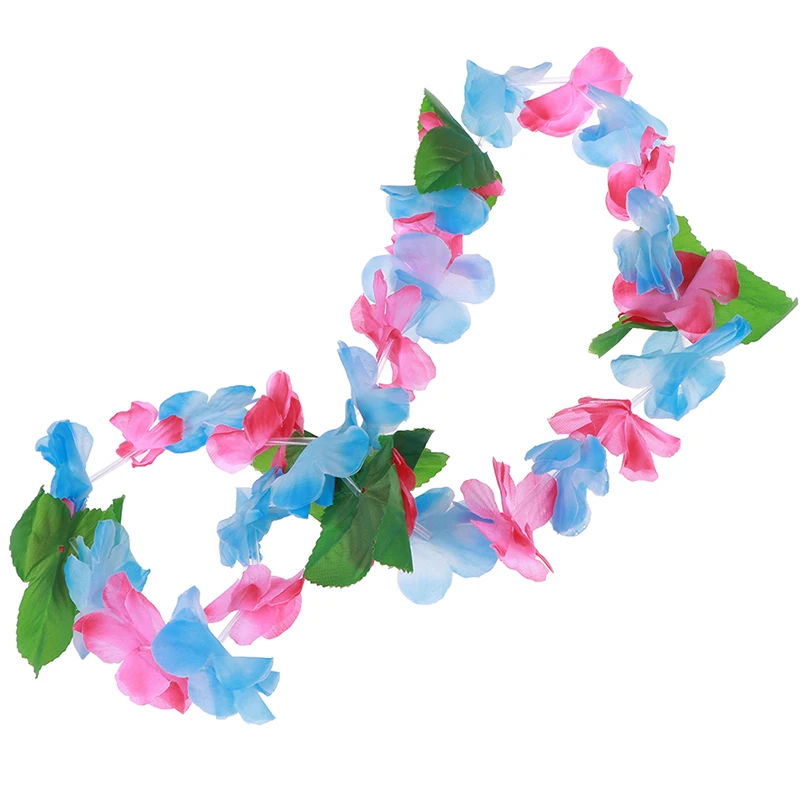4Pcs/set Hawaiian Flower leis Garland Necklace DIY Decoration Fancy Dress Party