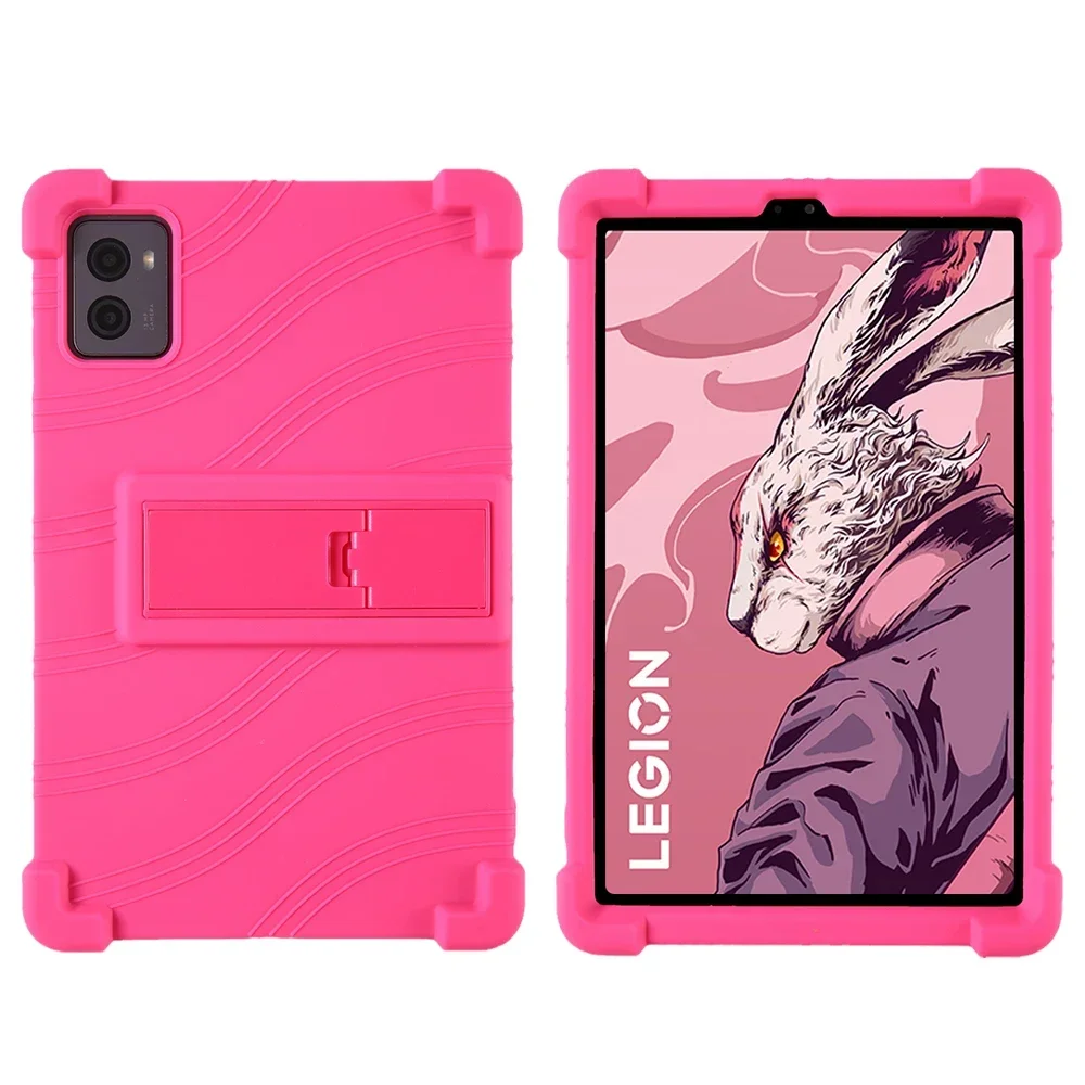 Lenovo Legion Y700 2023 Soft Silicon Protective Case with Airbag Cushioning and Game Stand