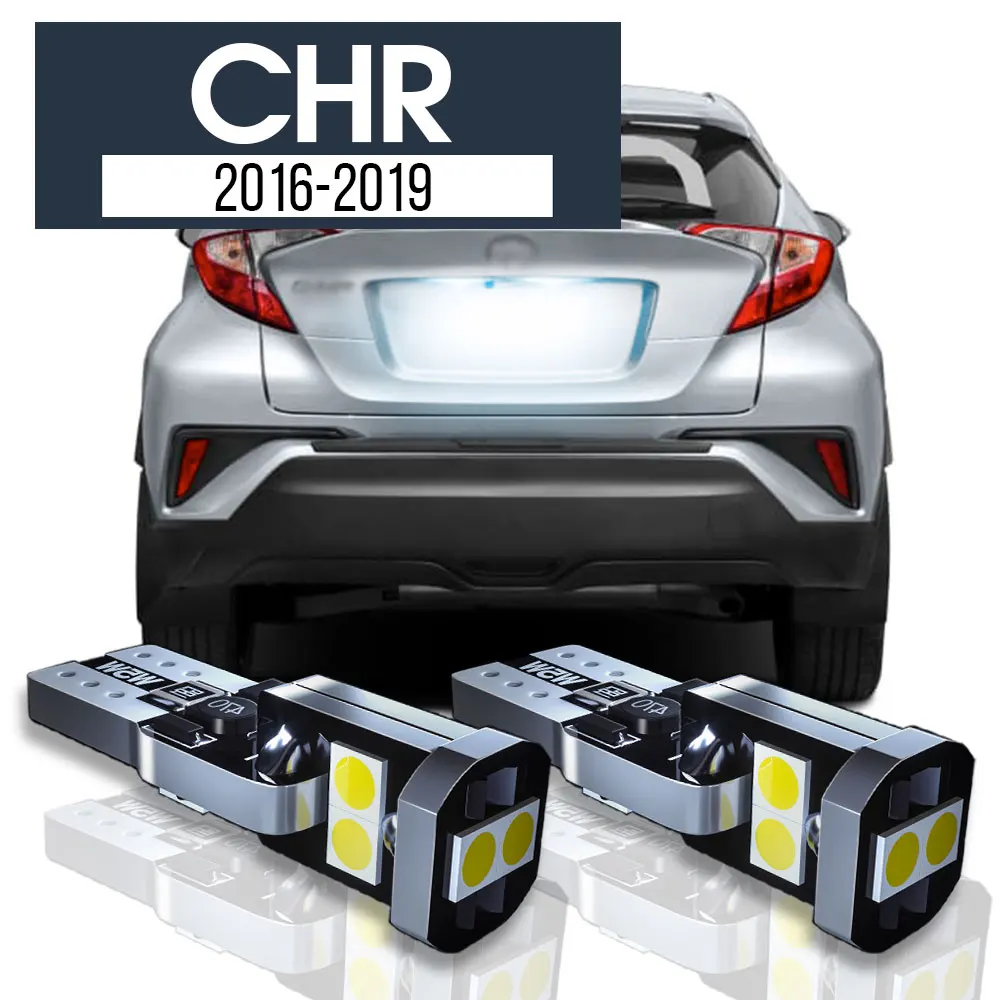 

2 шт., аксессуары для номерного знака Toyota CHR 2016-2019 2017 2018