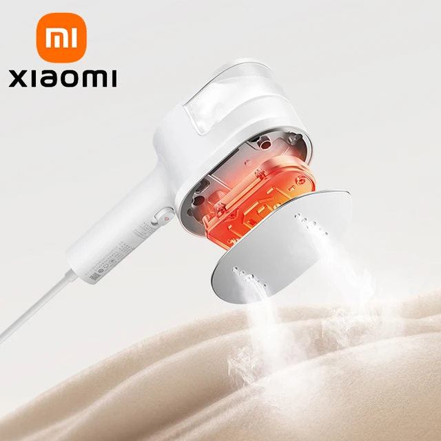 Ferro da stiro a vapore portatile XIAOMI MIJIA, vaporizzatori per indumenti potenziati da 30 kPa, serbatoio da 150 ml, riscaldamento degli 30 secondi, disinfetta 99,99%, versione CN con adattamento 1