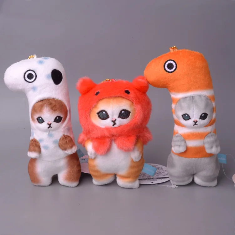

Хит продаж, милая Акула, кошка, жареная креветка, кошка, искусственная кукла, красивая комната, украшение для сумки автомобиля, подвеска, открытие, праздничный подарок