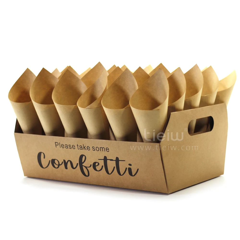 Wedding Confetti Cones Customizable for Celebrations Decoration