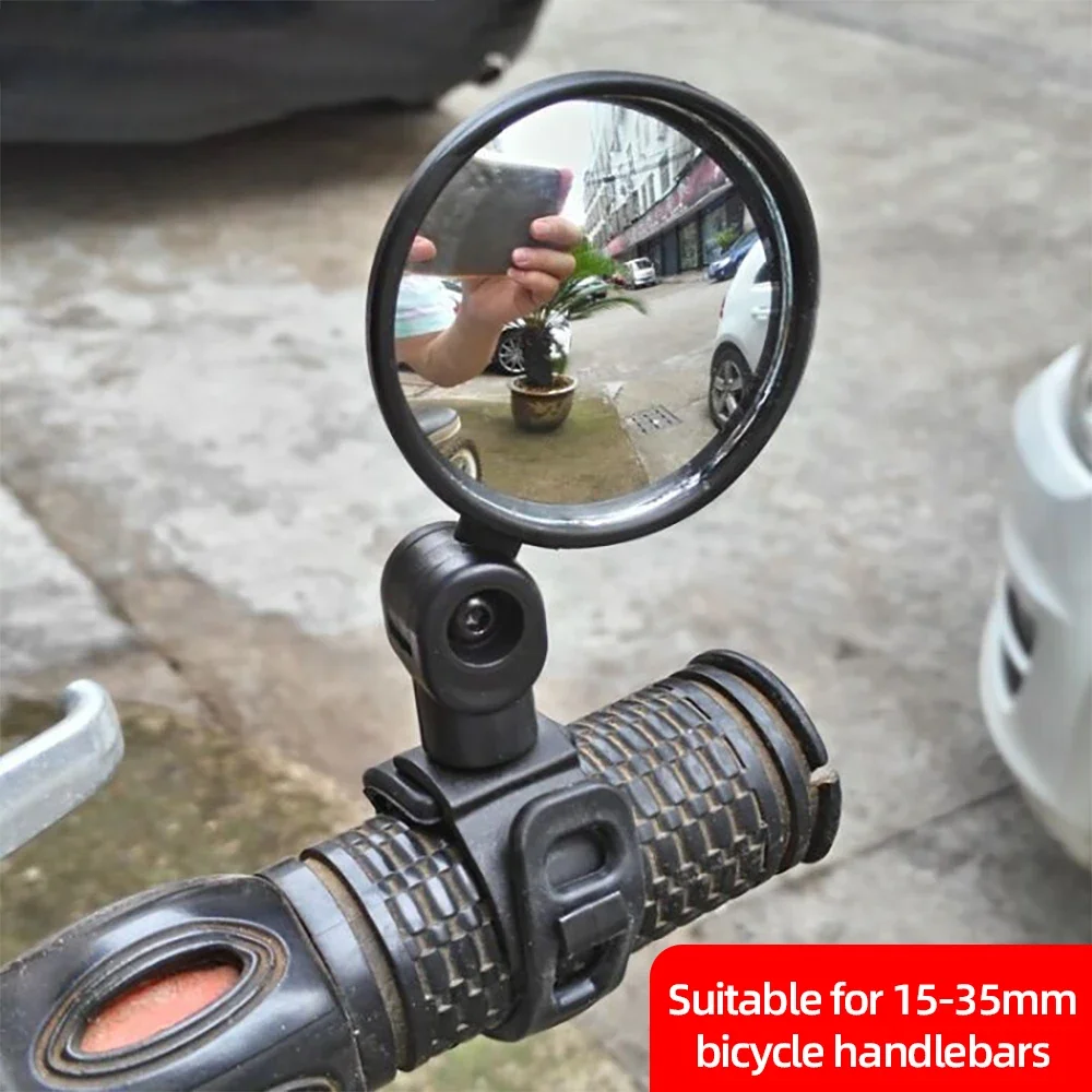 Description Picture 4 of itemUniversal Bicycle Rearview Mirror Adjustable Rotate Wide-Angle Cycling Handlebar Rear View Mirrors for MTB Road Bike Accessories