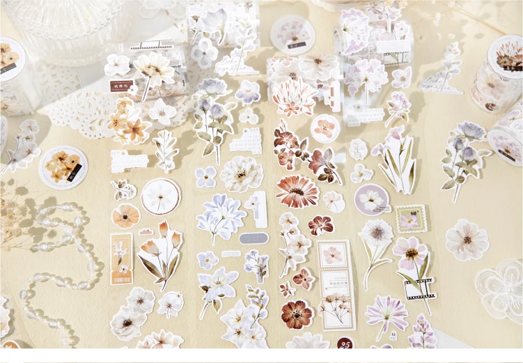 Journal GO 6x200cm Four Seasons Masking Tape DIY Scrapbooking Dekor Fotoalbum Collage Junk Journal Ästhetik Aufkleber – Detail 13