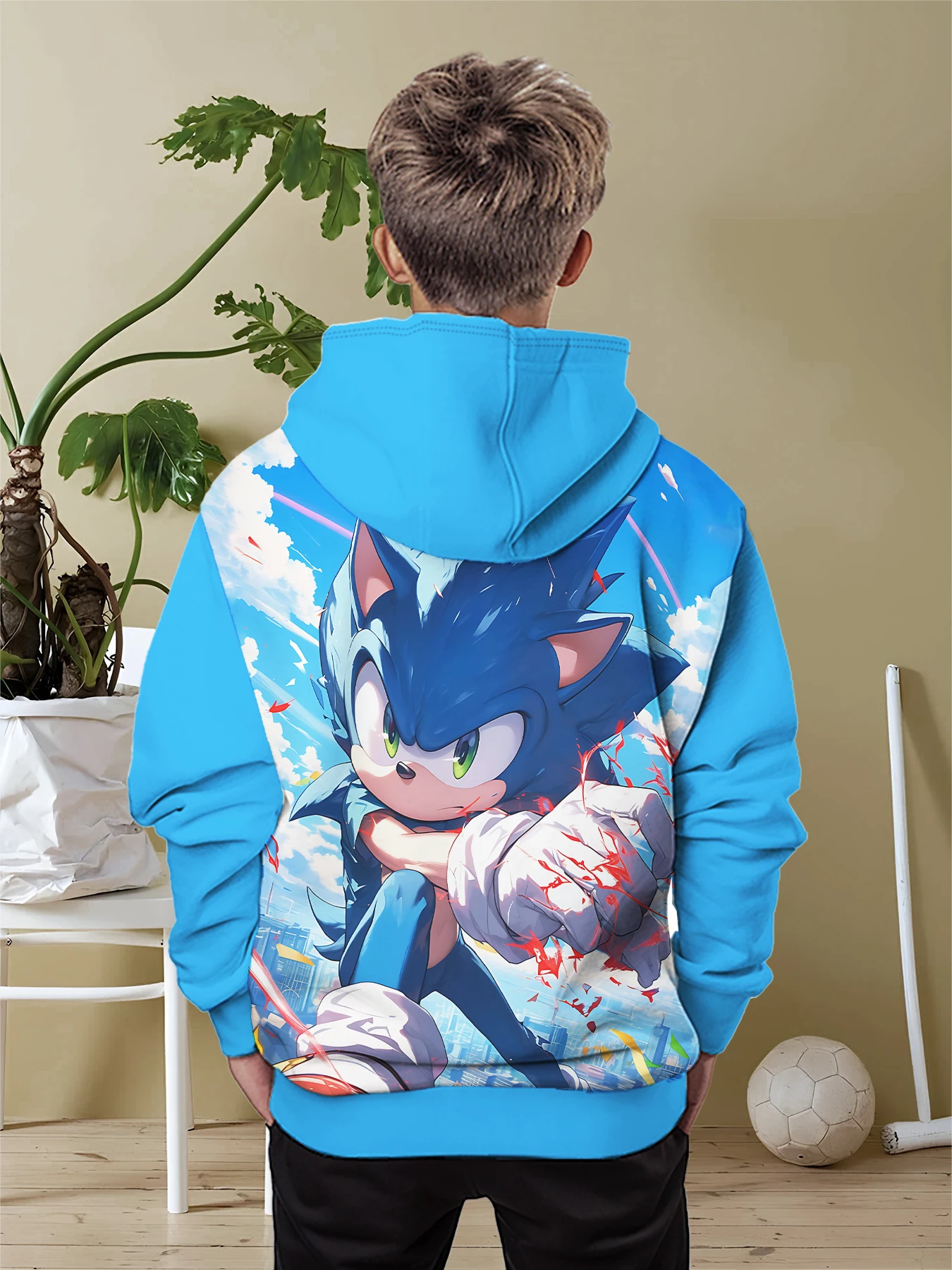 S-Sonic-the Hedgehogs 3D Print All Seasons Children Casual Sweatshirt Cool Pullover Tops Unisex Clothes Boy Girl Hoodies 2
