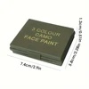 Three-Color Camouflage Facial Painting Kit - Tactical Outdoor Cs Field Equipment, Real Camouflage Makeup Oil for Camouflage and Mixing 6