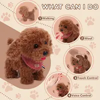 Interactive Electronic Puppy Toys for Kids, Walking Dog Toy with Leash, Remote Control, for Girls and Boys Aged 3+,birthday gift 2
