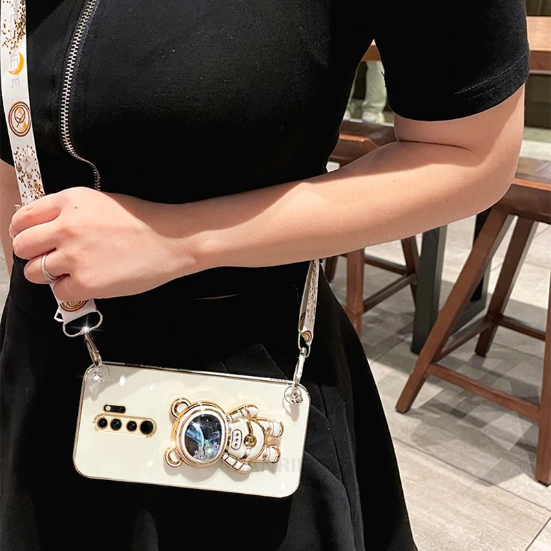 Note8pro Crossbody Lanyard Plating Case On For Xiaomi Redmi Note 8