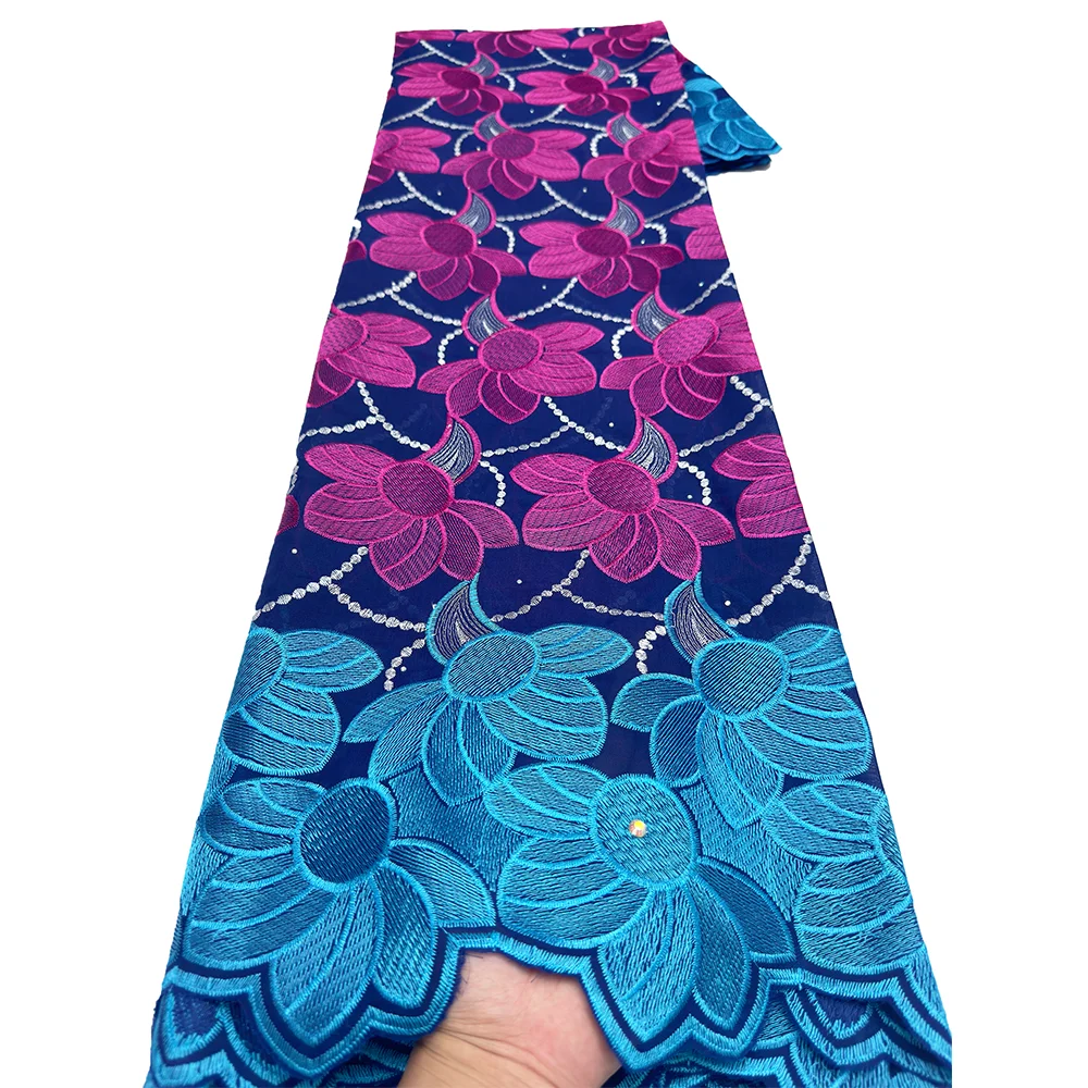 African Cotton Lace Fabric for Women Dresses Sewing