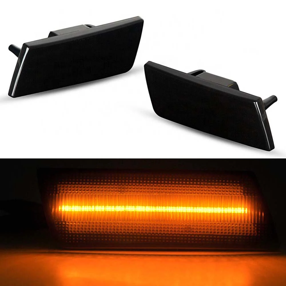 6000K 12V Car Light Amber LED Front Side Marker Light For 2005 2010