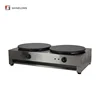 Professional Stainless Steel Double Plate Electric Crepe Makers Pan 1