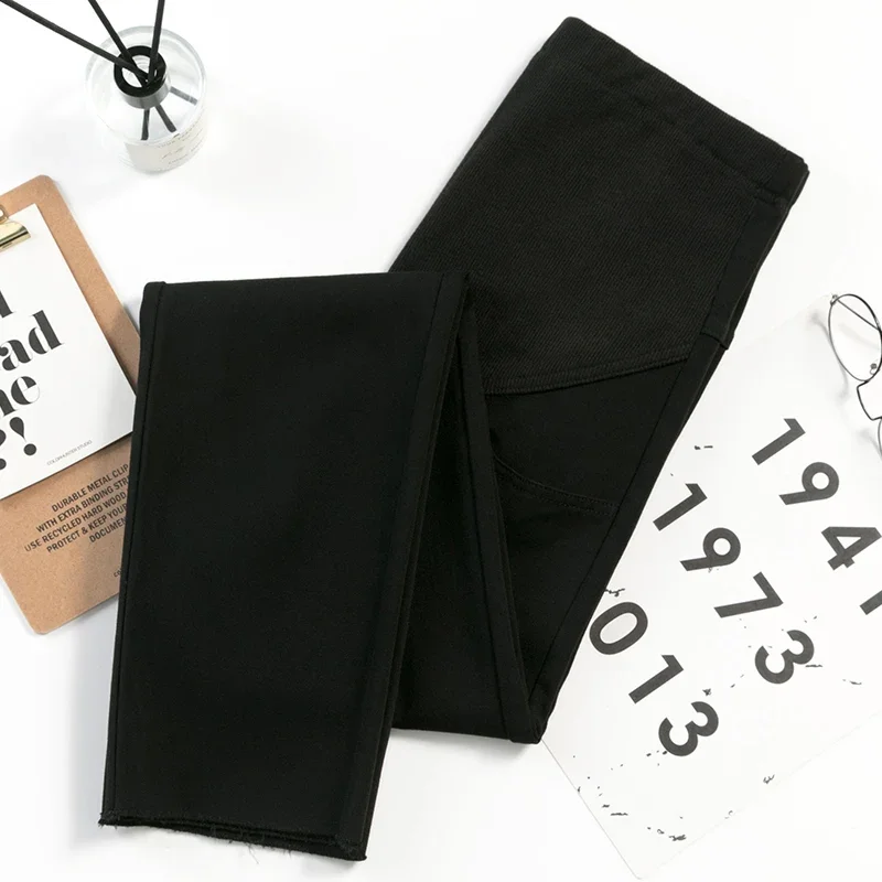 Spring Thin Cotton Linen Maternity Pants Casual Belly Clothes for Pregnant Women Pregnancy Business Trousers Wear Woman 6