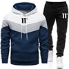 Hot Sales Mens Tracksuit Print Casual Tricolor Sweatshirts Outdoors Sports Jogging Man Clothing Street Single Piece Hoodie Pants