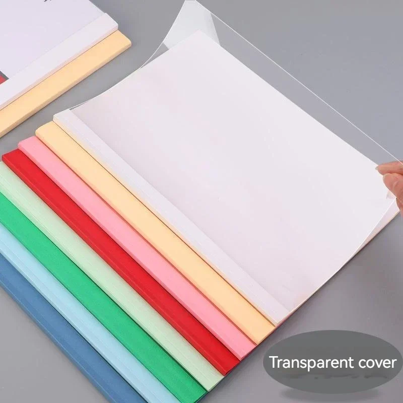 A4 Clear PVC Hot Melt Envelope: 4mm Plastic Cover for Voucher Binding