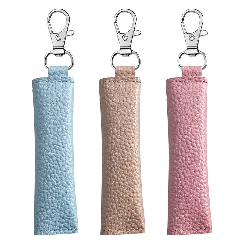 Mini Roll PU Leather Coin Purse Key Ring Organizer Accessories Key Holder Bags Portable Simple Earphone Pouch
