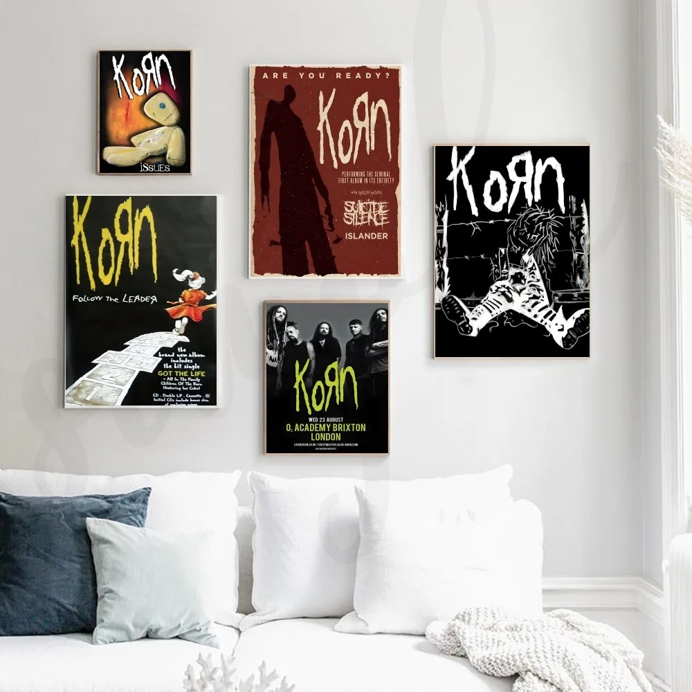 Poster Prints 1pc Korn Rock Band Music