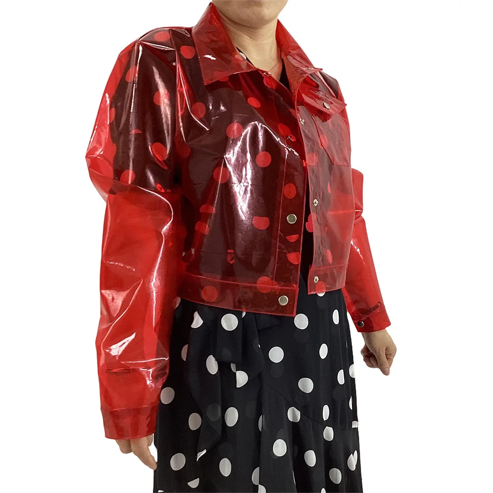 Plástico Chamarra Transparente Mujer Chamarra Plastico Impermeable