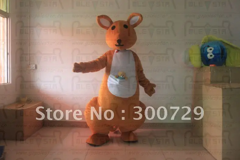 

New Adult Character quality kangaroo Mascot Costume Halloween Christmas Dress Full Body Props Outfit Mascot Costume