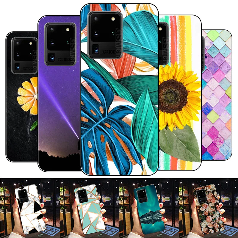 Custodia In Silicone Per Samsung Galaxy S20 Ultra 5G 4G 6.9 "Simpatica Custodia In Tpu Per Samsung S20 Ultra Cover Posteriore Fundas Bags