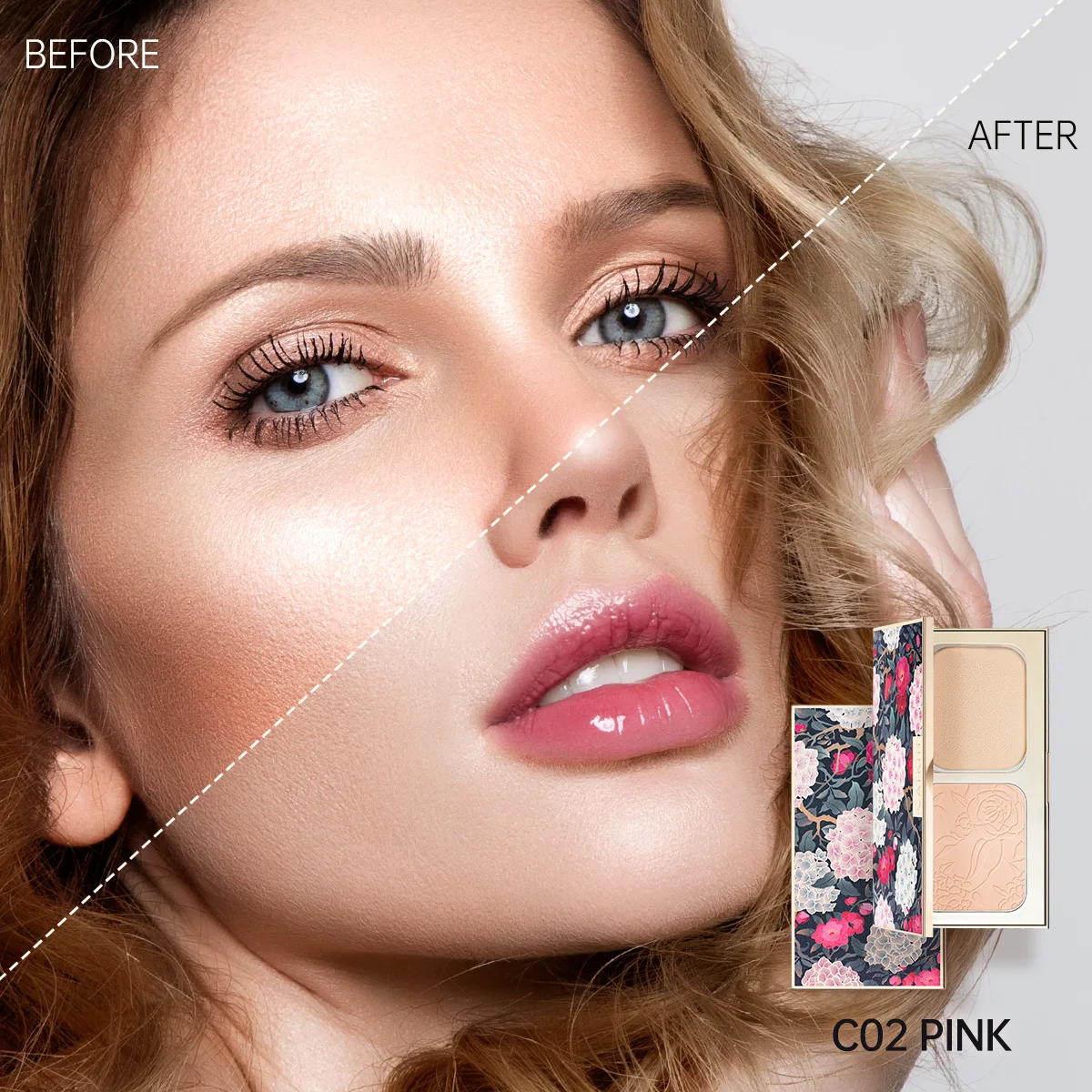 Pressed Powder Foundation Compact Powder Face Powder Makeup