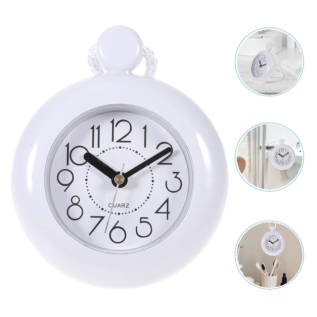 Reloj de ducha con temporizador de ducha y Toalla blanca, relojes digitales  impermeables para baño, reloj de pared Simple para decoración del hogar,  reloj de pared numerado - AliExpress