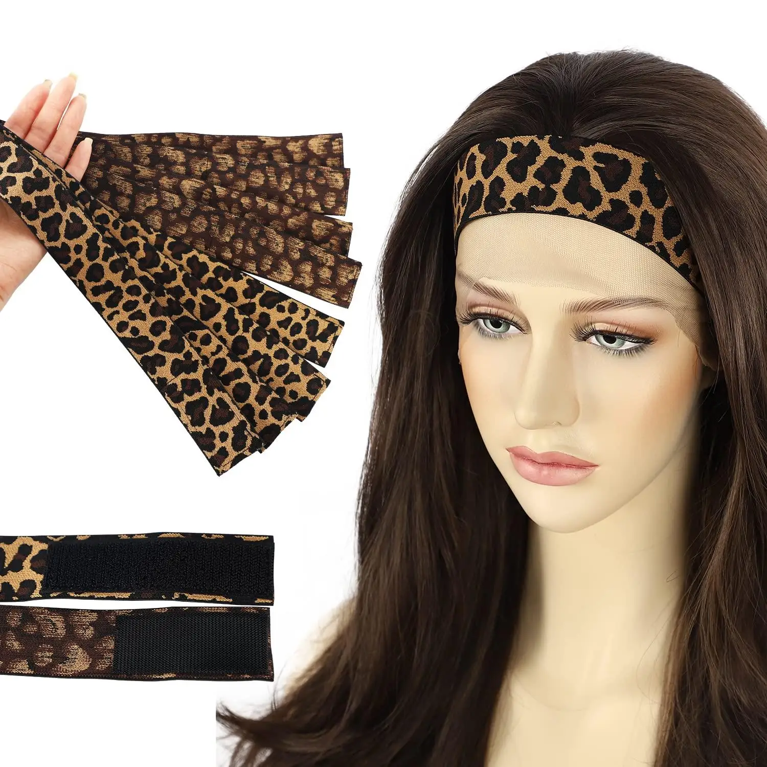 

Wig Headband For Edges Adjustable Lace Melting Band Non-slip Edge Wrap To Lay Edges Baby Hair Comfortable Hair Wrap for Frontal