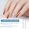 100 Pcs Nail Accessories Magnet Mini Magnets Manicure DIY Accessory Charms for Magnetic Attraction Silver 4