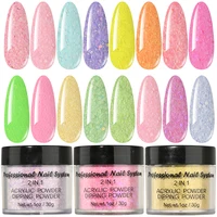 Nail Art Acrylic Dipping Powder Mixed Mermaid Hexagon Chunky Glitter Sequins For Nail Extended Builder Nail Polish Manicure 1