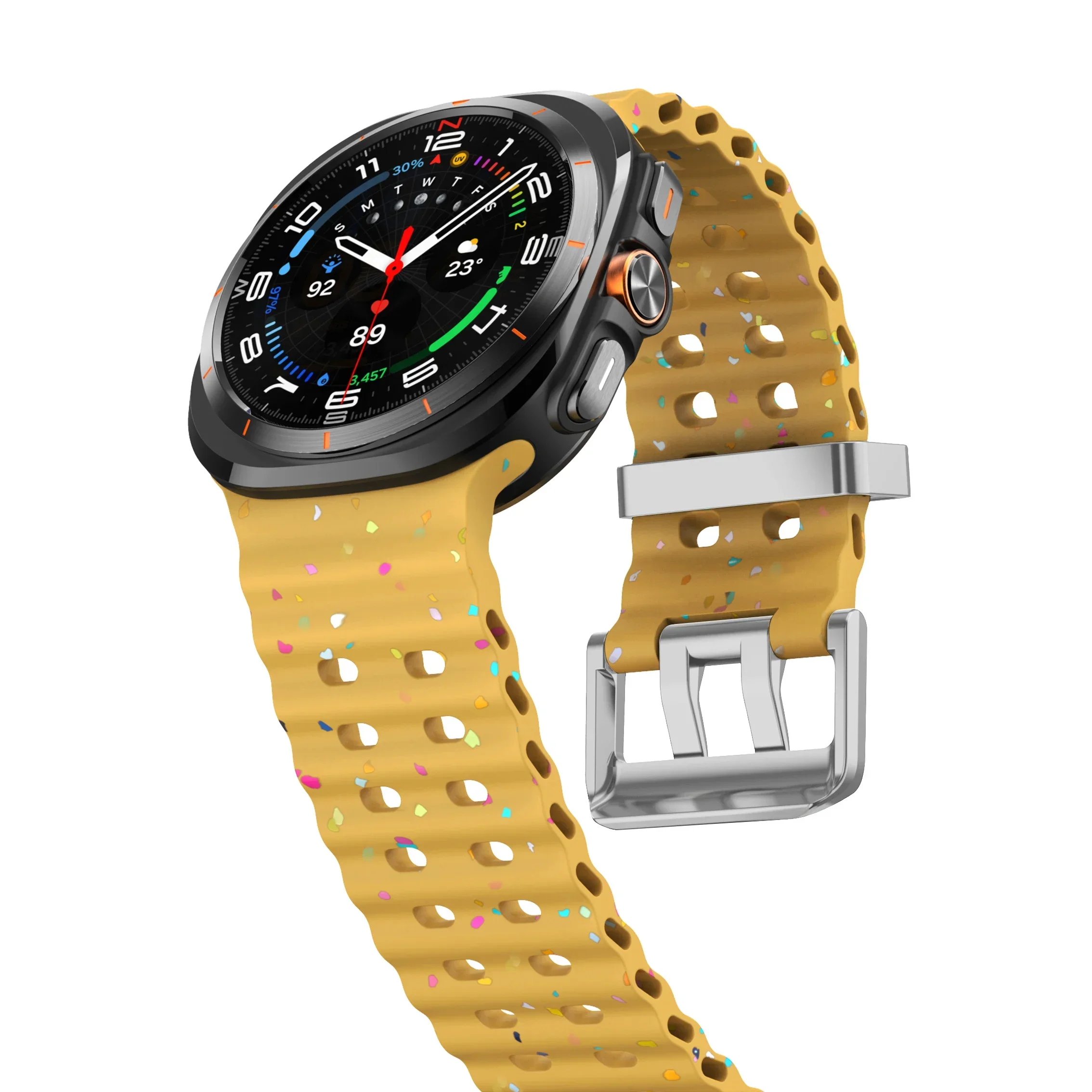 Luminous Silicone Strap Bracelet for Smartwatches - Universal Fit for Men and Women