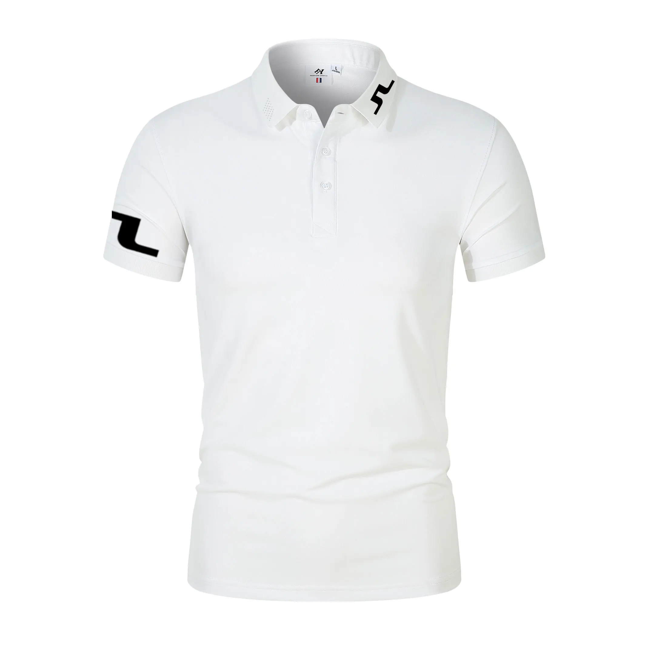 남녀공용 폴로 반팔 티셔츠, 트렌디 패션, 스트리트웨어, 비즈니스 캐주얼, 야외 턴다운 칼라, 여름 