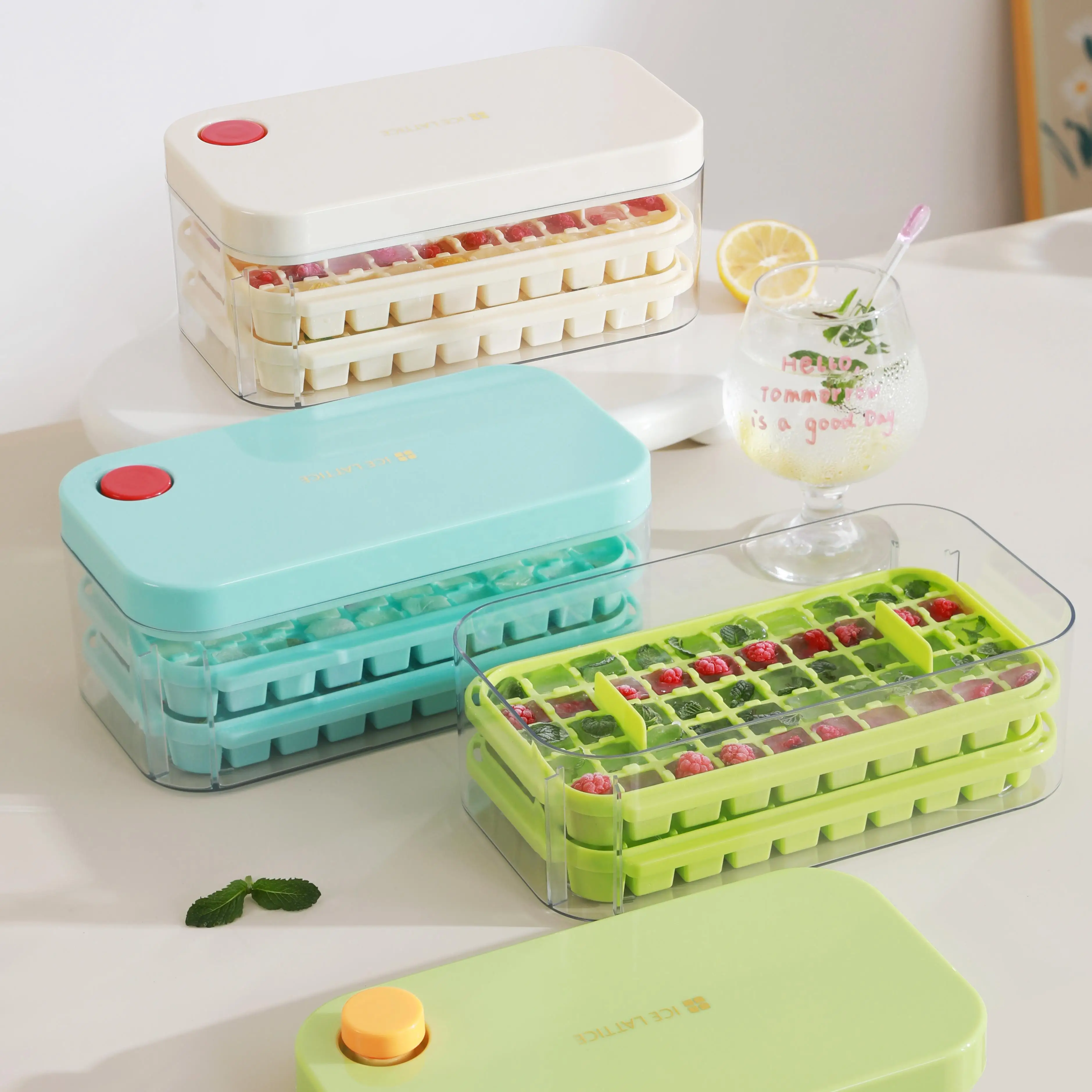 Large Capacity Ice Cube Mold Tray for Household Refrigerator