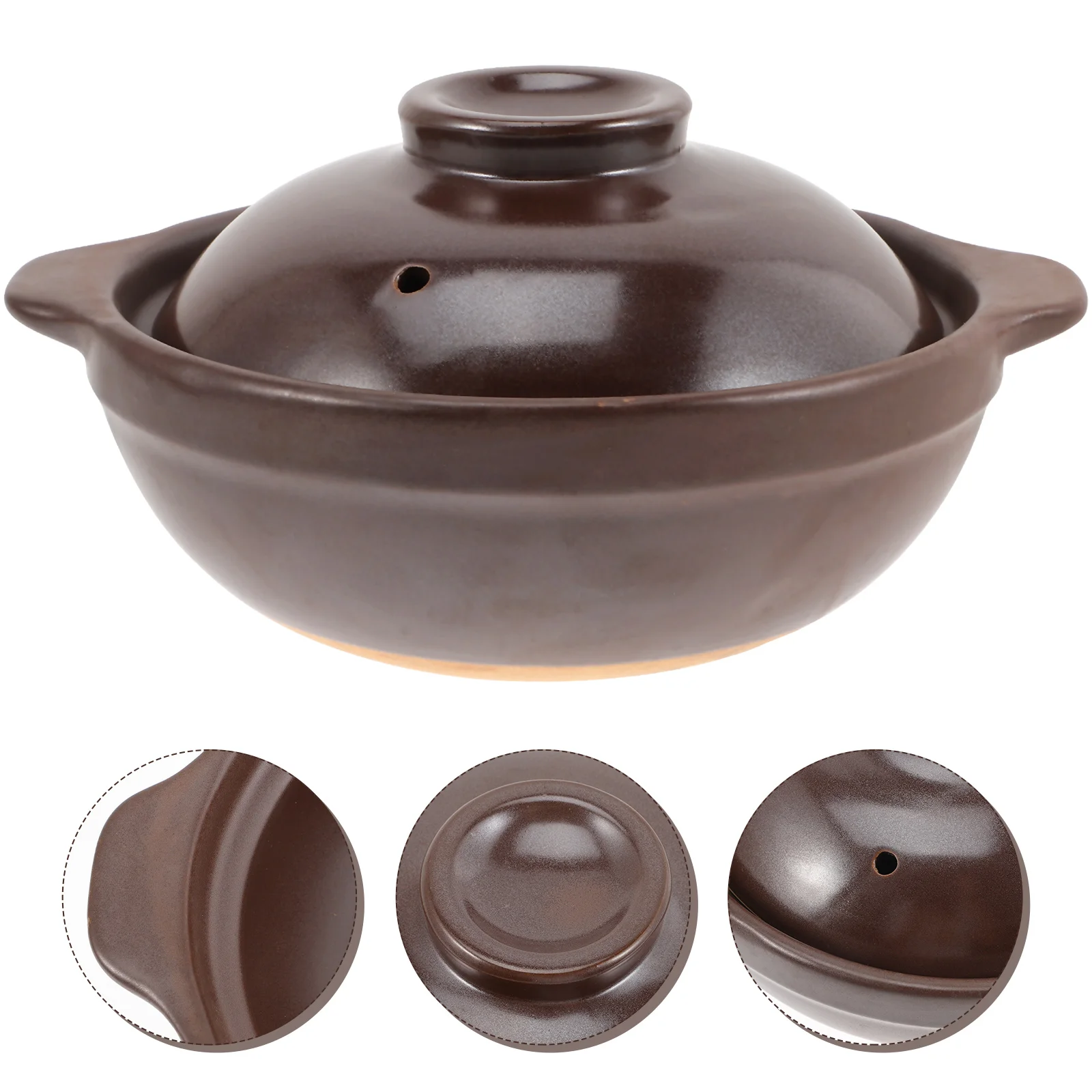 Pot Casserole Clay Cooking Stew Ceramic Souppan Hot Pottery Dish Pasta Lid Milkcookware Noodle Kitchen Stockpot Stove Coffee casserole pot