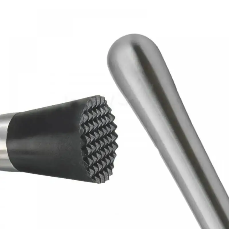 Cocktail Stirrers Bar Muddler 20cm Stainless Steel Cocktail Muddler and Mixing Spoon Professional Bar Cocktail Muddler Set for Mojitos Bar Accessories