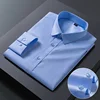 Bamboo Fiber 8XL White Shirt Long Sleeve Men Anti-Wrinkle Mens Shirts Long Sleeve Dress Shirts Slim Fit Camisa Social Business