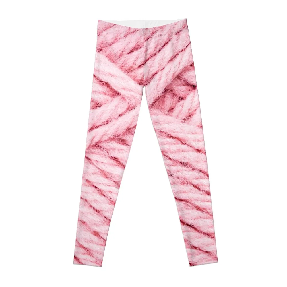

Pink Yarn Leggings Women's trousers sportswear gym harem pants Women's sportswear Womens Leggings