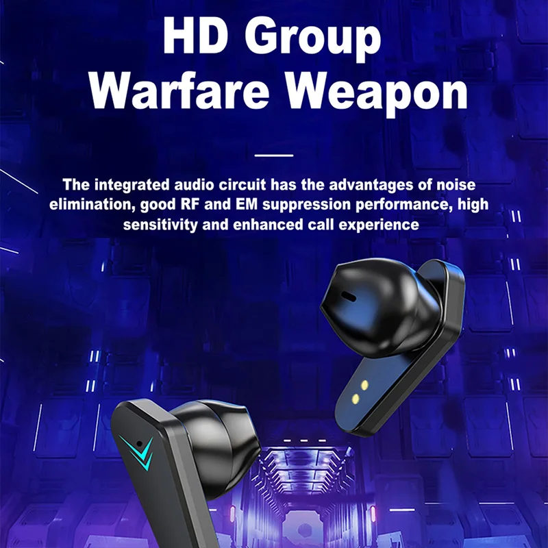 X15 TWS 이어폰 블루투스 무선 헤드폰 65ms 저지연 이어버드, Esport 헤드셋 게이머 보청기 마이크 핸즈프리 10 개