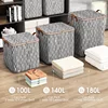 Large Capacity Clothes Storage Bag Thousand Bird Grid Foldable Dustproof Bag Household Moving Bags Waterproof and Dustproof 4